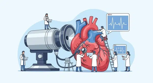 scientists-collaboratively-examining-human-heart-anatomy-600nw-2659049149